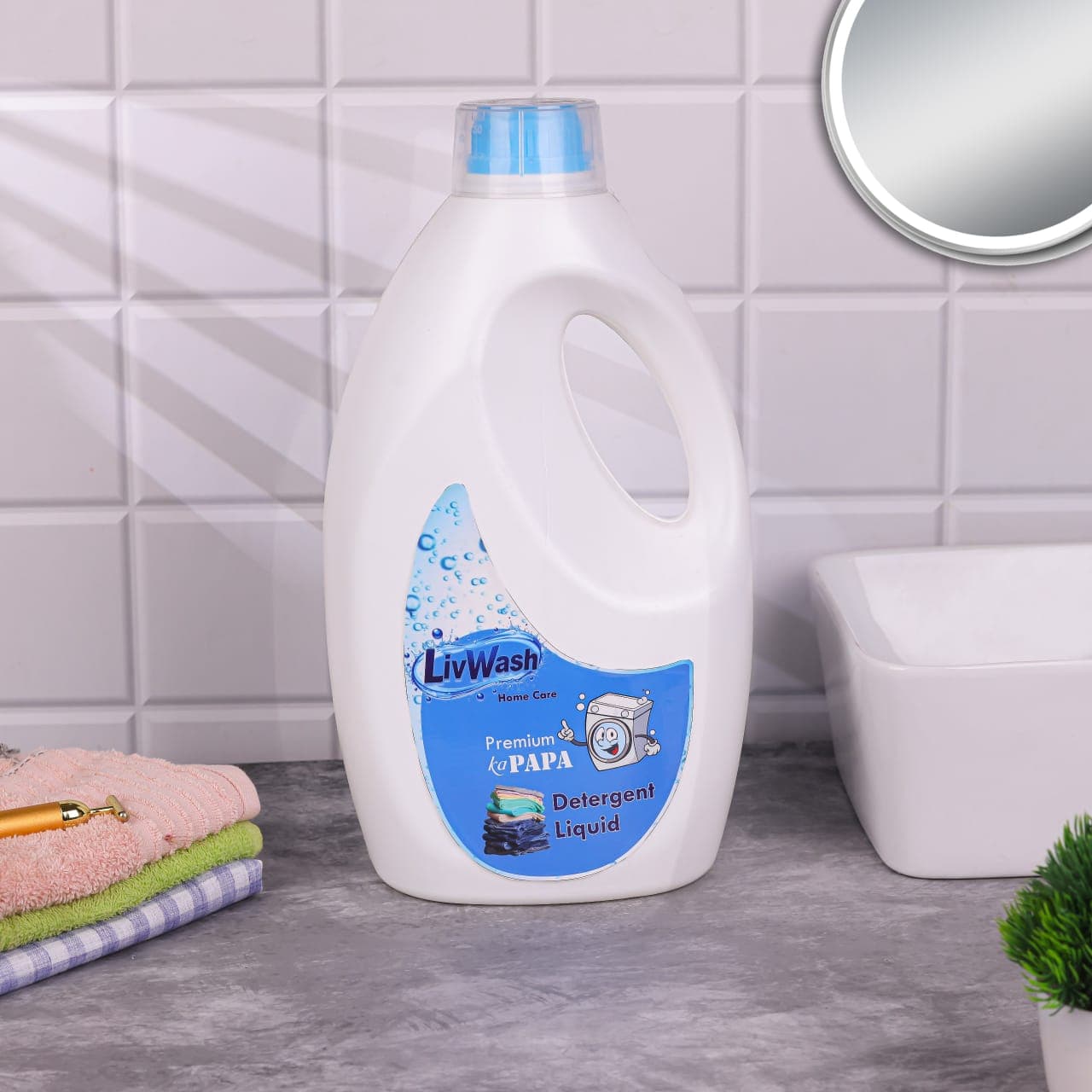 LivWash Premium kaPAPA Detergent Liquid bottle